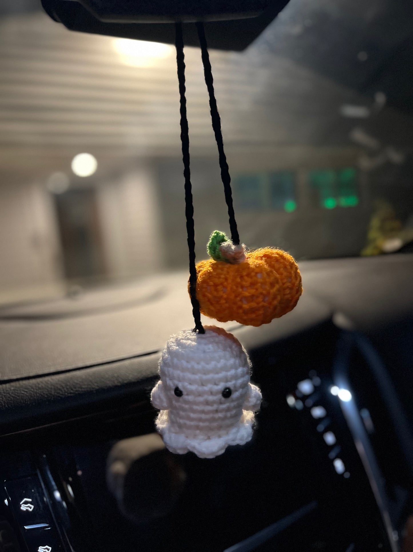 Ghost and Pumpkin Hangers