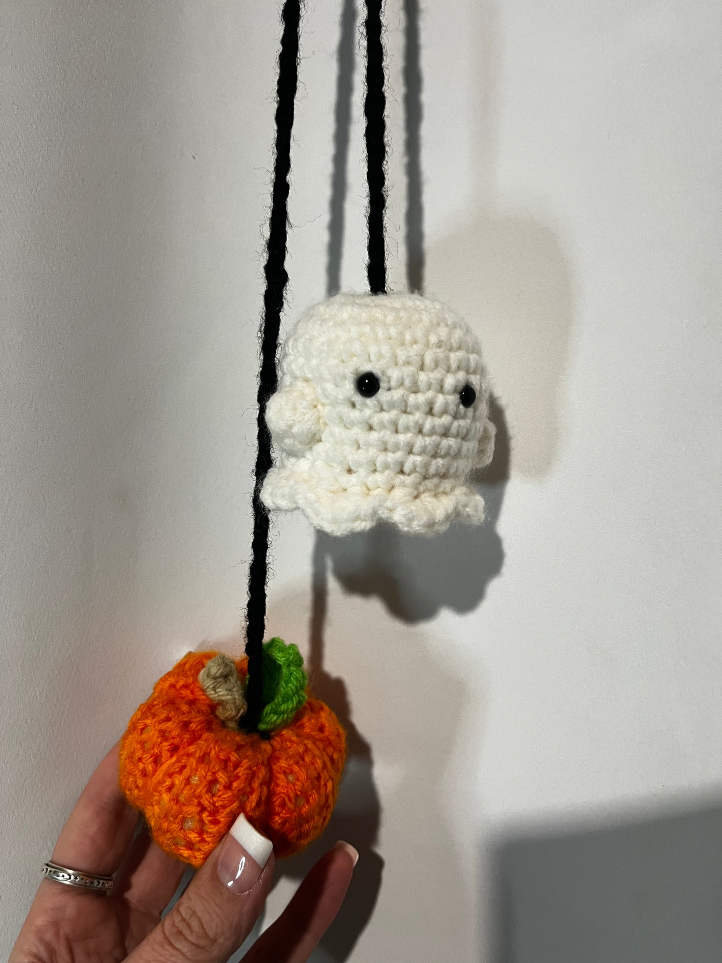 Ghost and Pumpkin Hangers