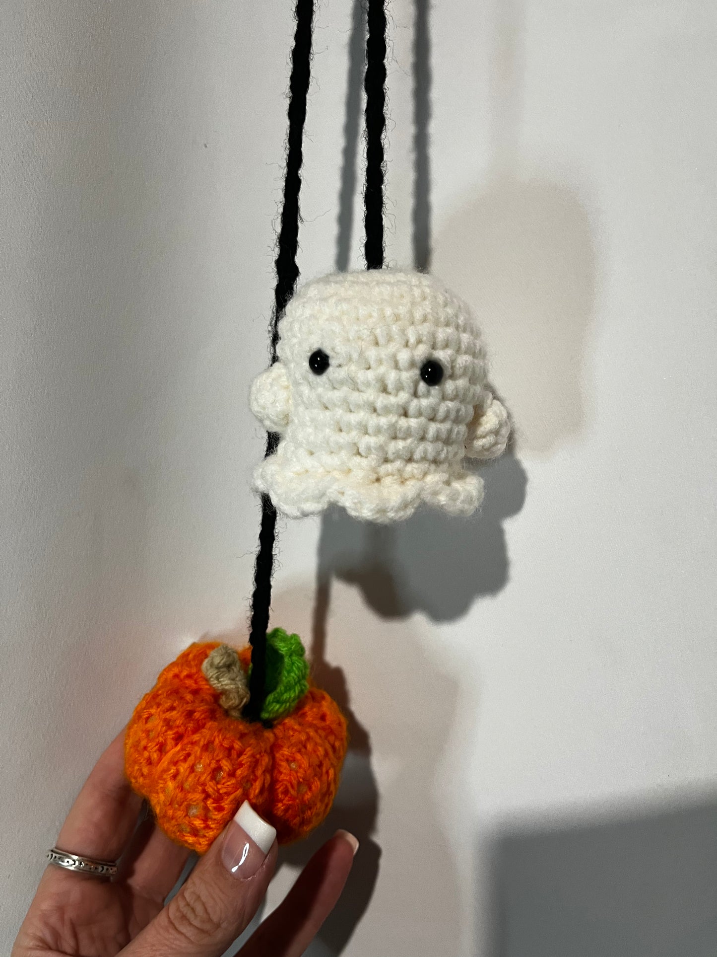 Ghost and Pumpkin Hangers